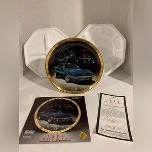 The Hamilton Collection 1968 Corvette Plate # 4125A